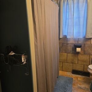 Elegant Tan Shower Curtain